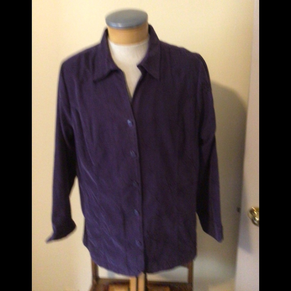 Plus Purple Light Corduroy Shirt Jacket